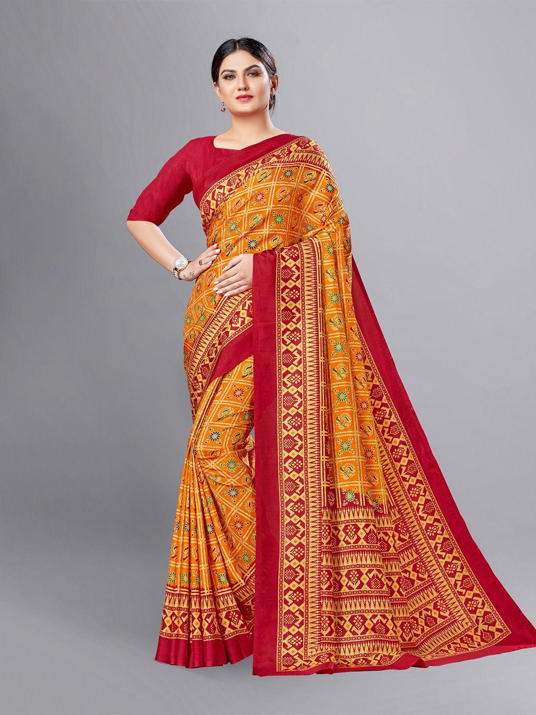 vimla ethnic motifs printed mysore silk saree