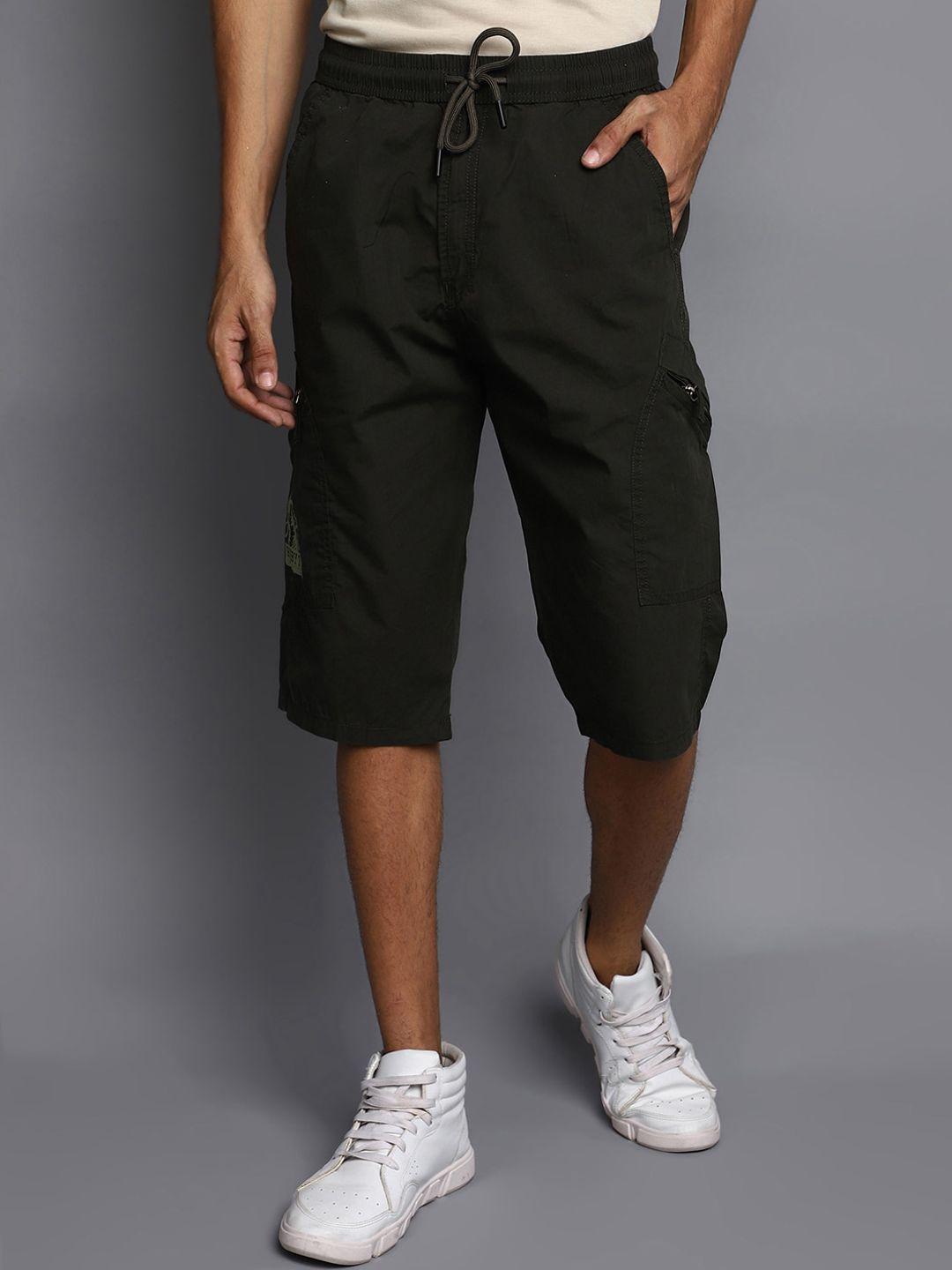 v-mart men mid-rise cotton cargo shorts