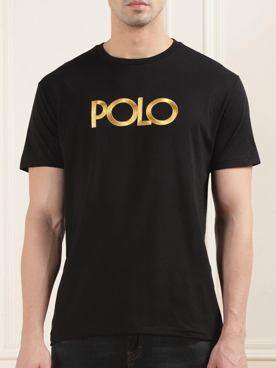 polo ralph lauren typography printed cotton t-shirt