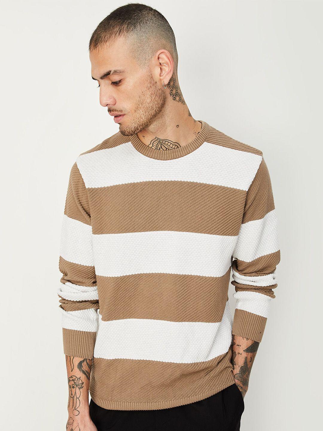 max striped pure cotton pullover