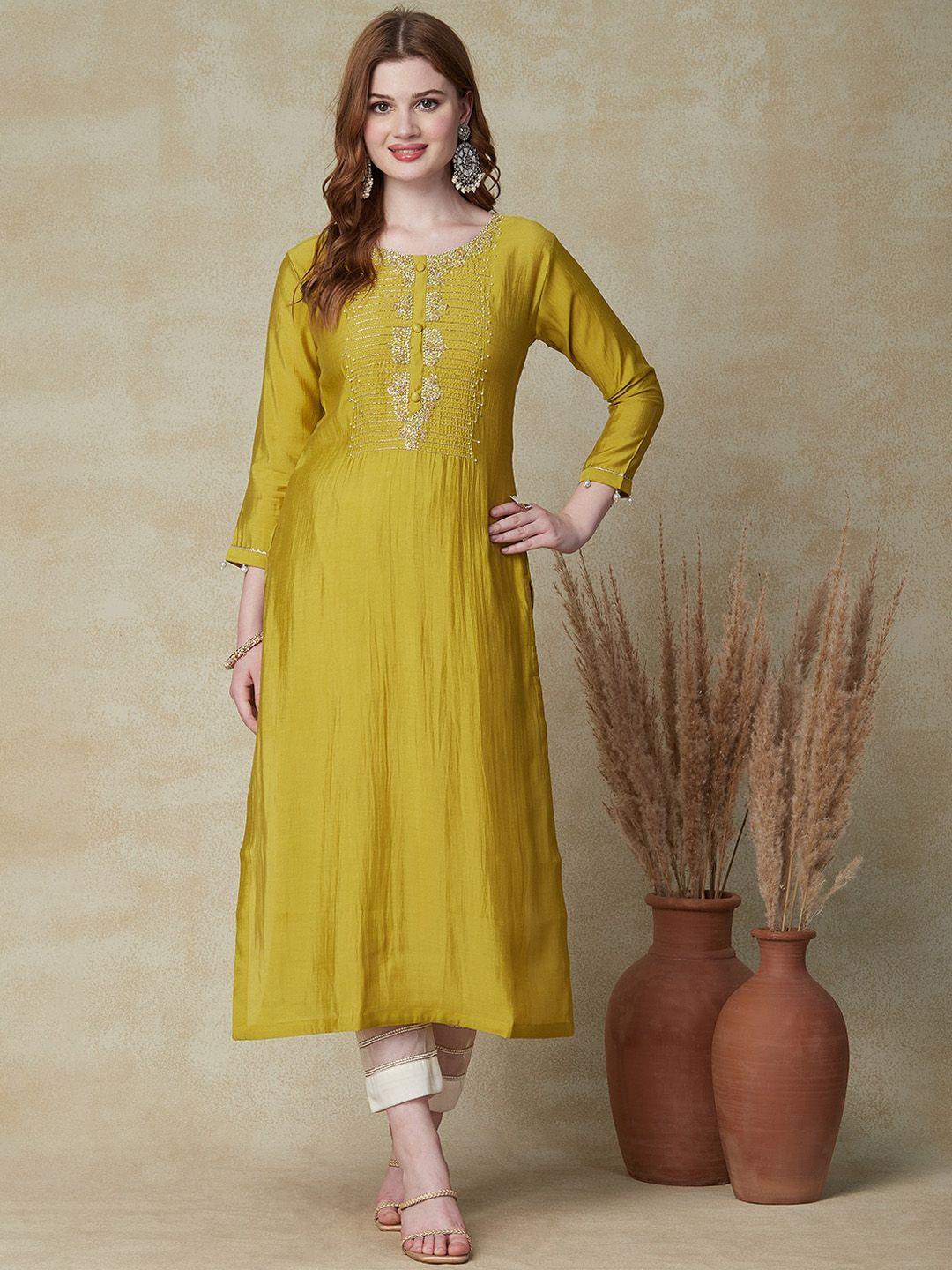 fashor embellished beads & stones kurta