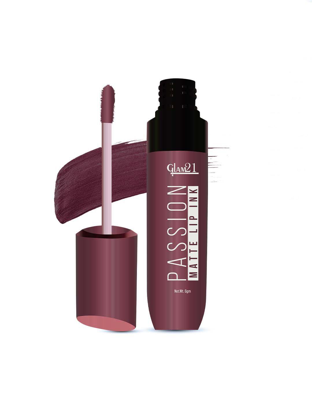 glam21 passion matte lip ink - 6g - matte in maroon 09