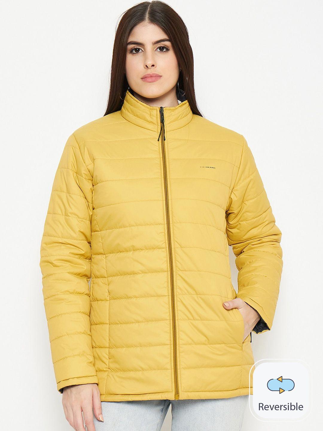 okane reversible longline padded jacket