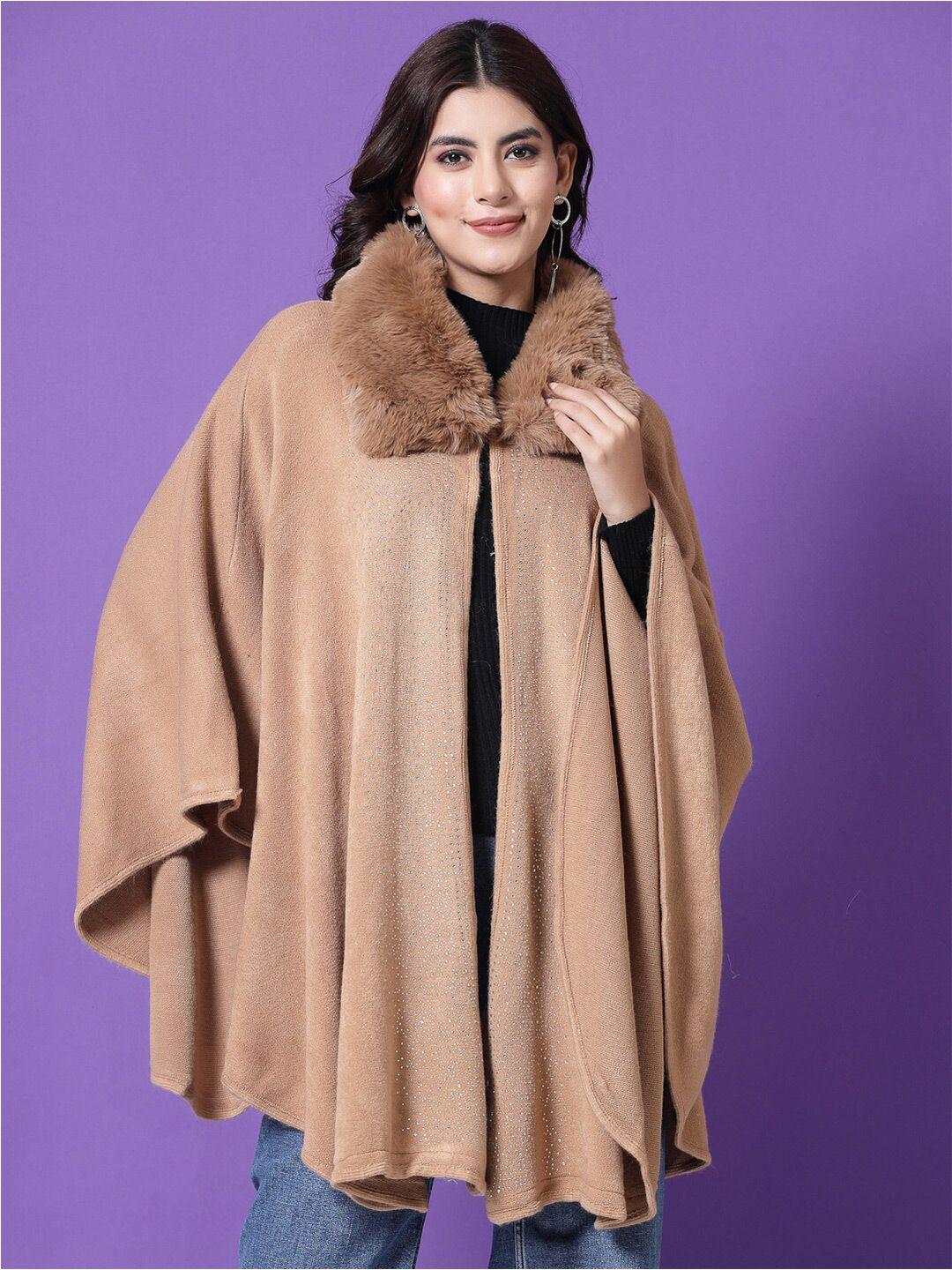 mafadeny v-neck longline poncho