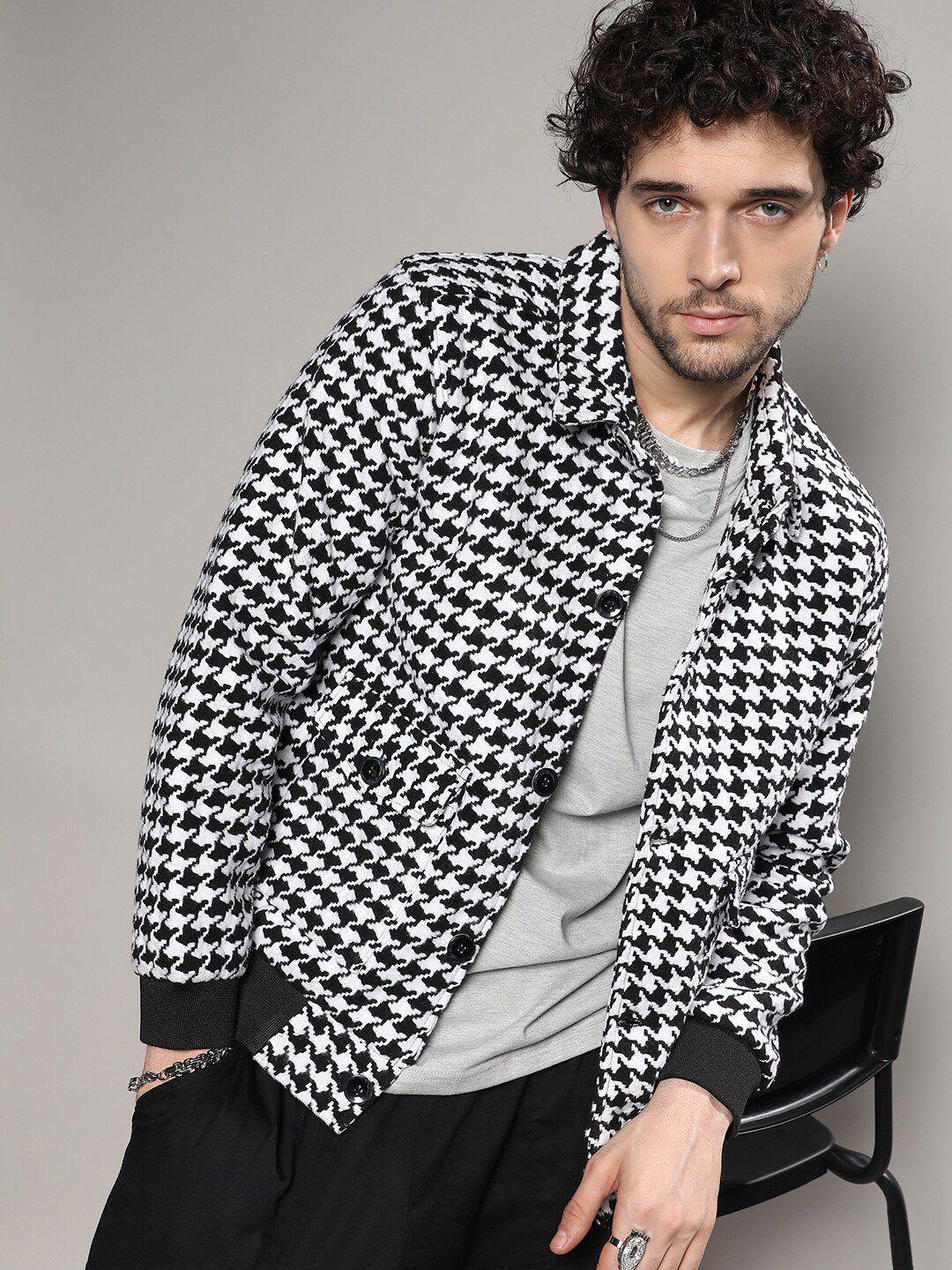 campus sutra checked windcheater outdoor biker jacket