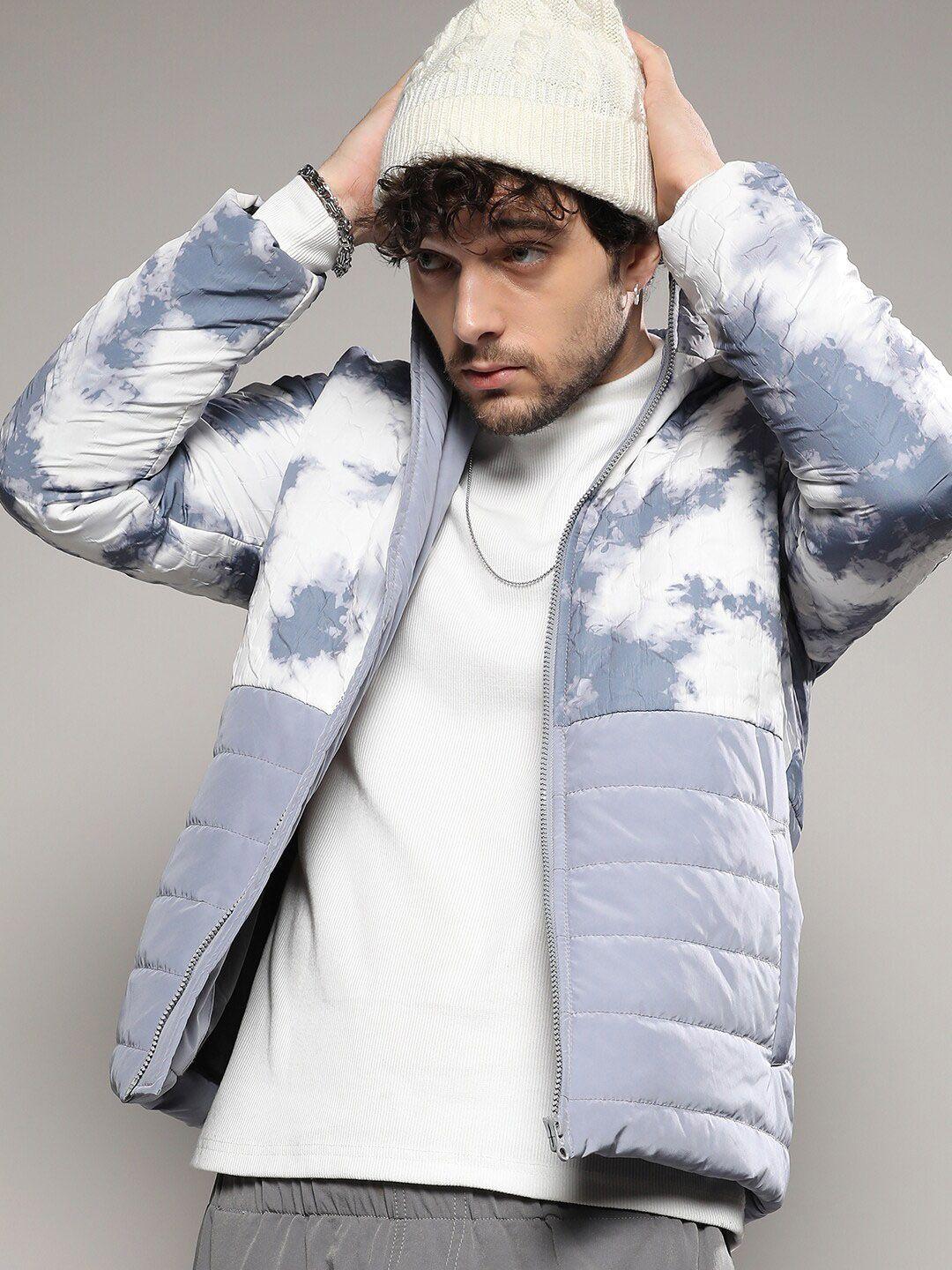 campus sutra tie and dye windcheater outdoor puffer jacket