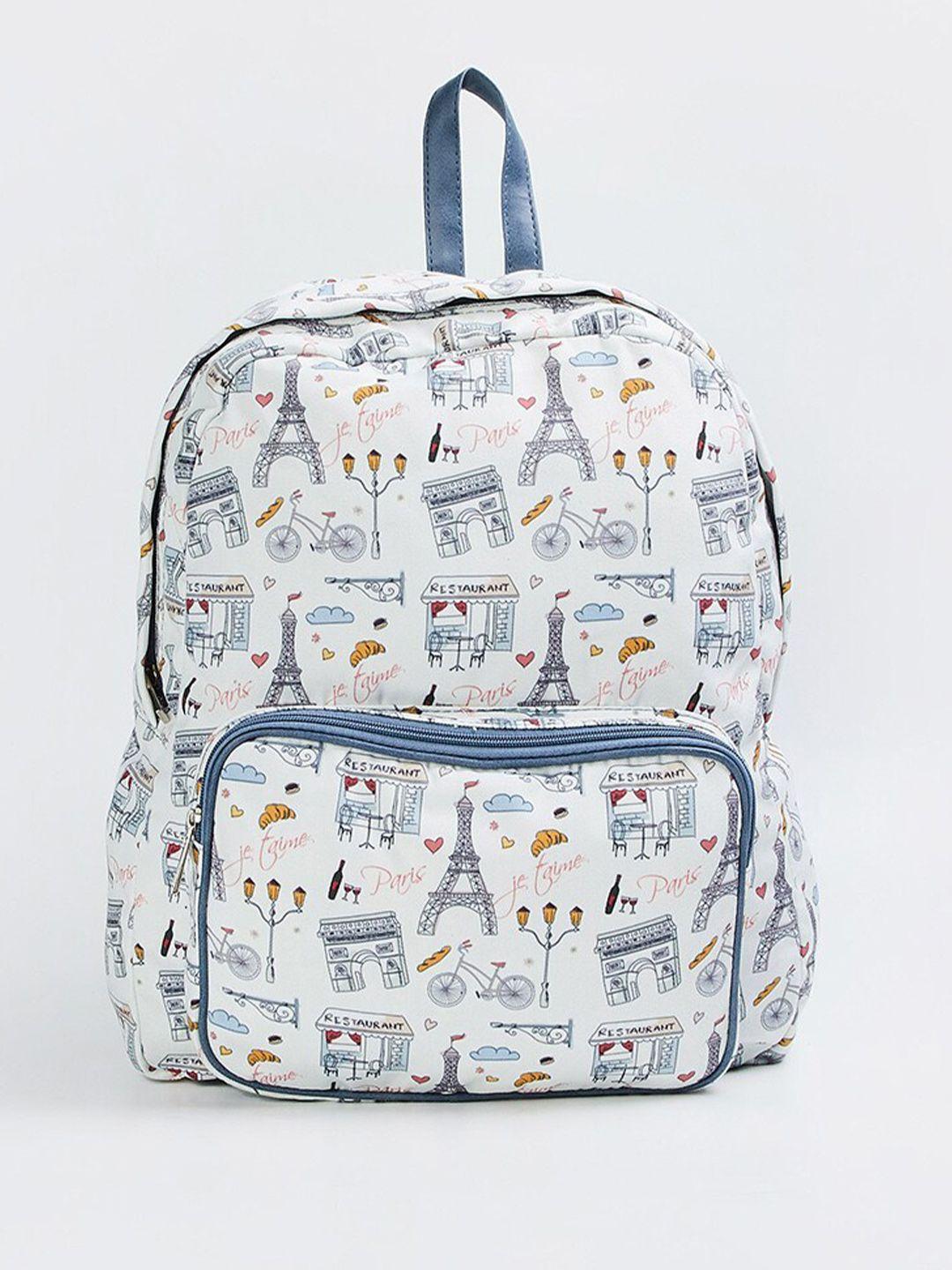 max women graphic printed cotton canvas backpack