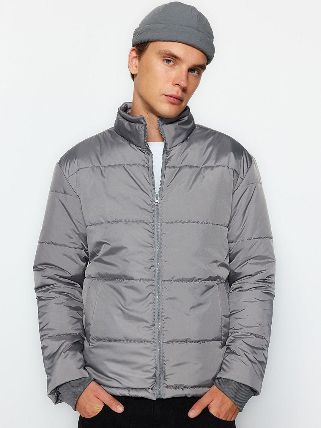 trendyol mock collar puffer jacket