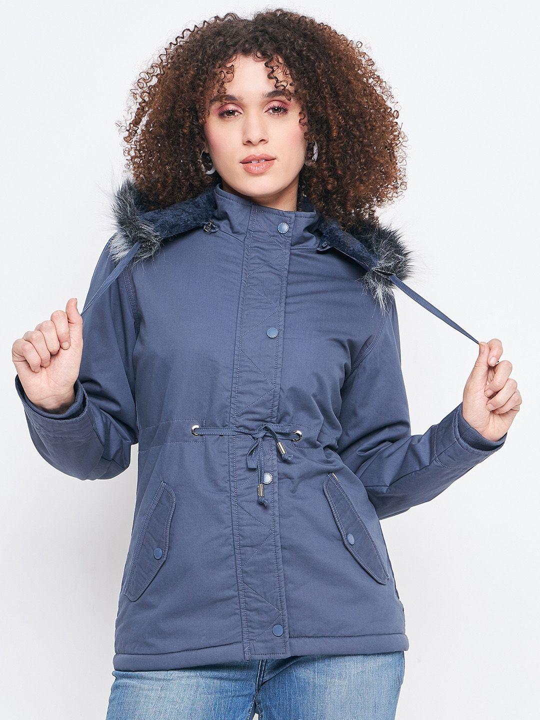 okane hooded lightweight parka jacket