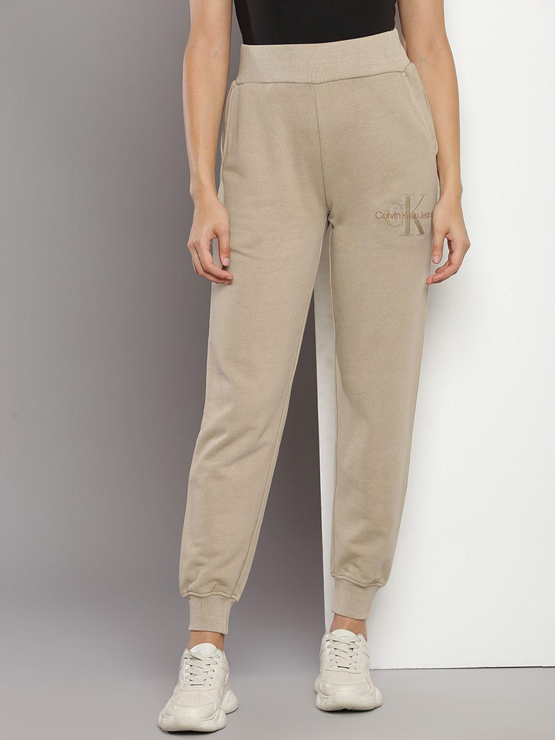 calvin klein women mid-rise joggers