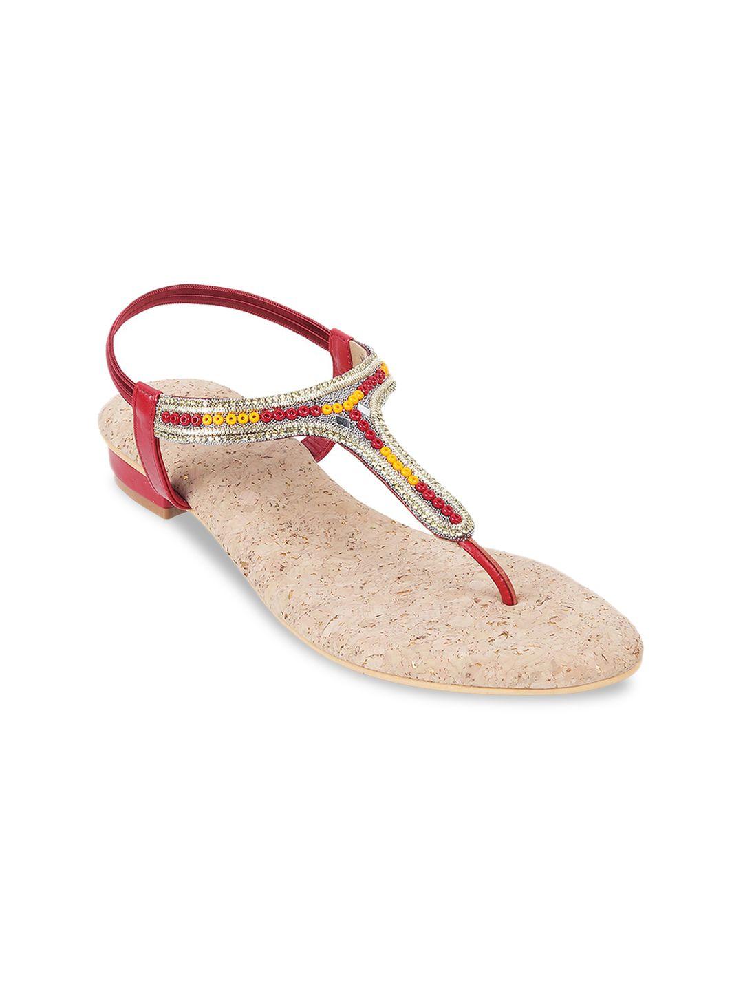 mochi embellished t-strap flats with backstrap