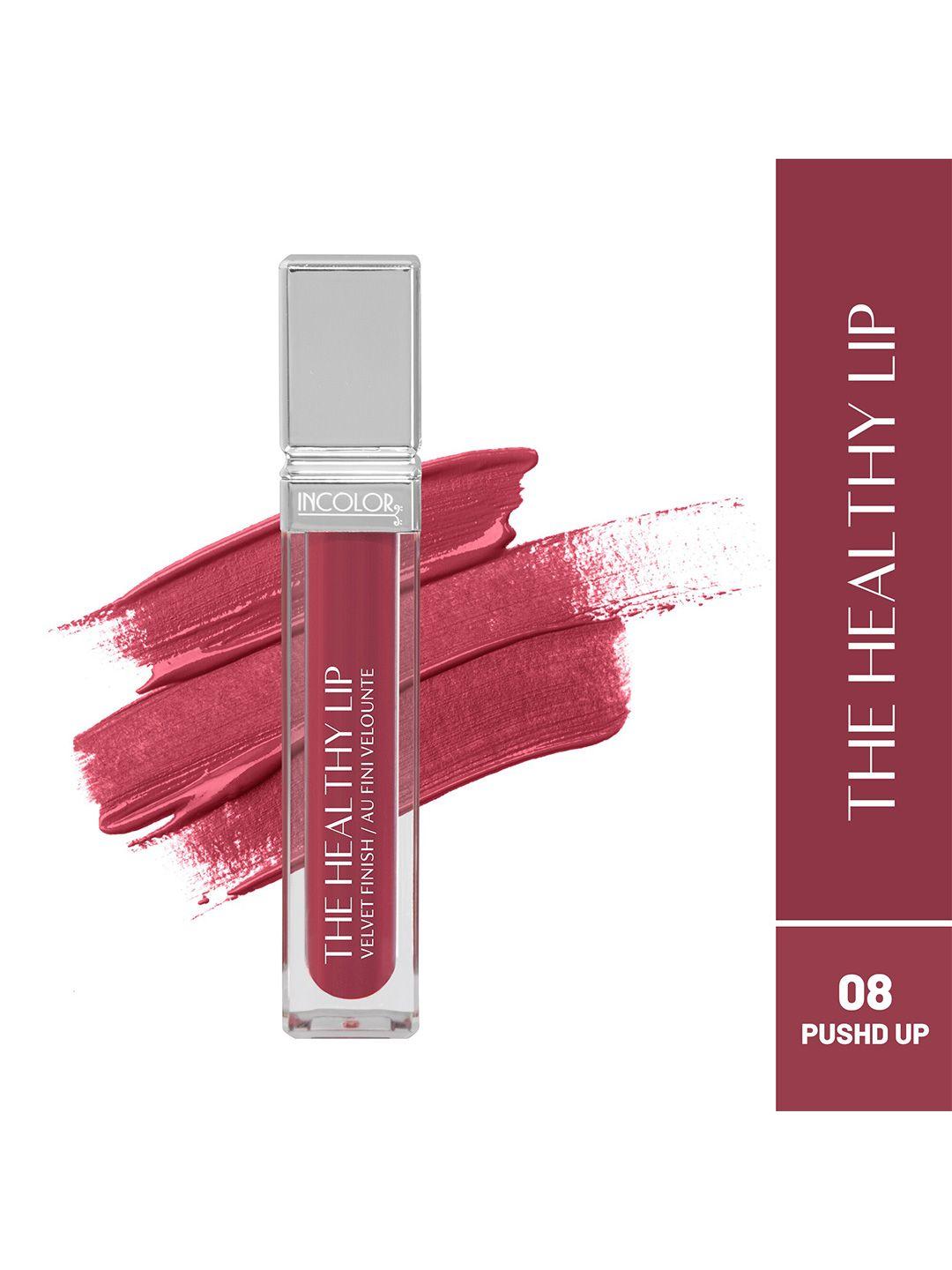 incolor the healthy lip velvet finish lip gloss - 8ml - pushd up 08