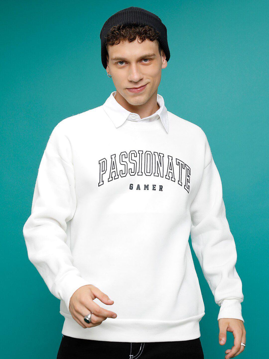 highlander typography printed relaxed pullover