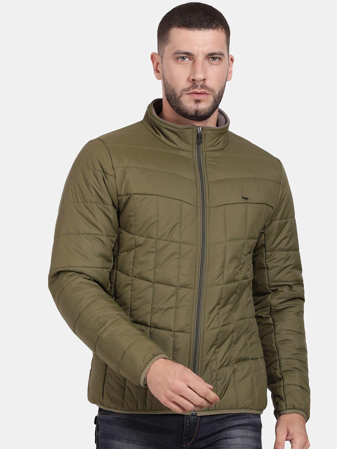 t-base mock collar windcheater puffer jacket