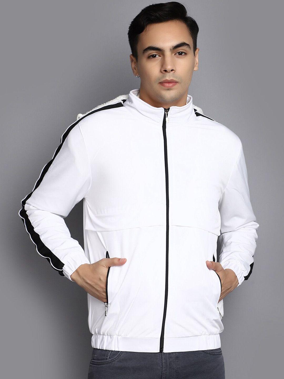 v-mart hooded acrylic lightweight bomber