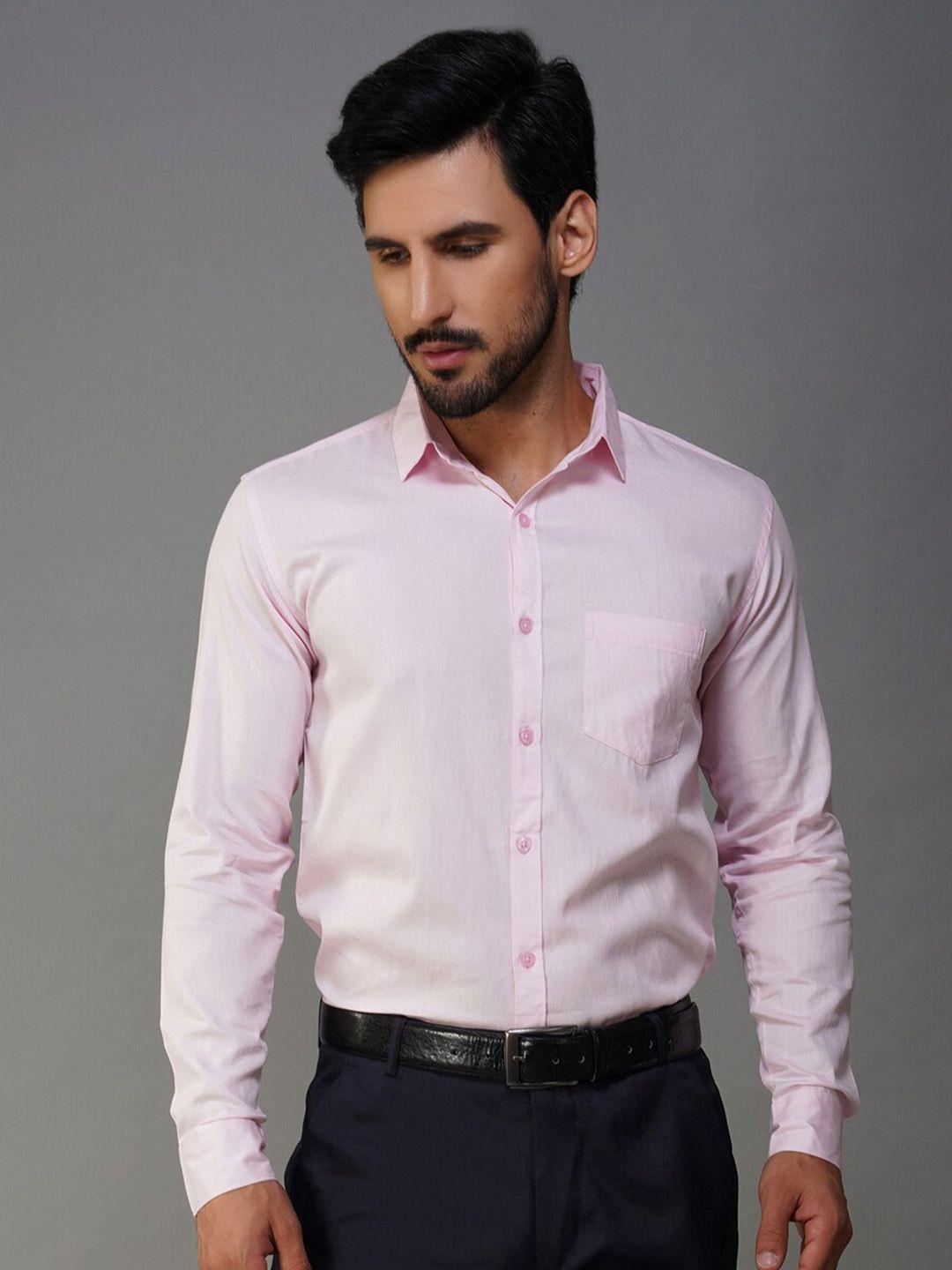 urban scissors india slim fit spread collar pure cotton formal shirt