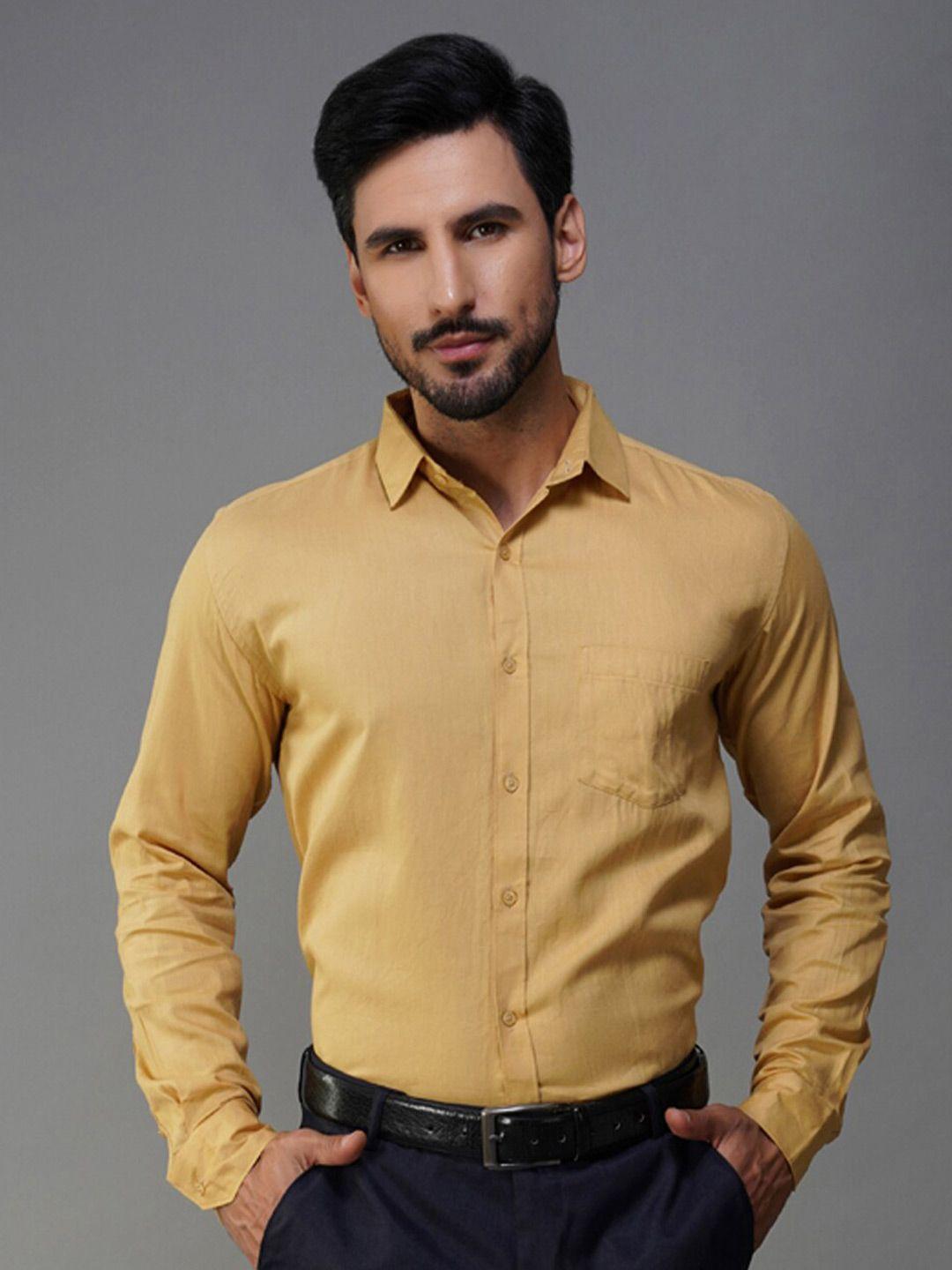 urban scissors india slim fit pure cotton formal shirt