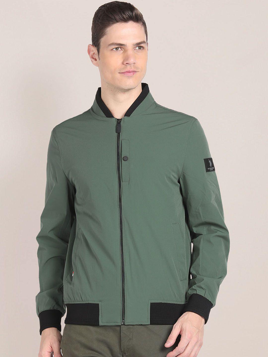 u.s. polo assn. stand collar bomber jacket