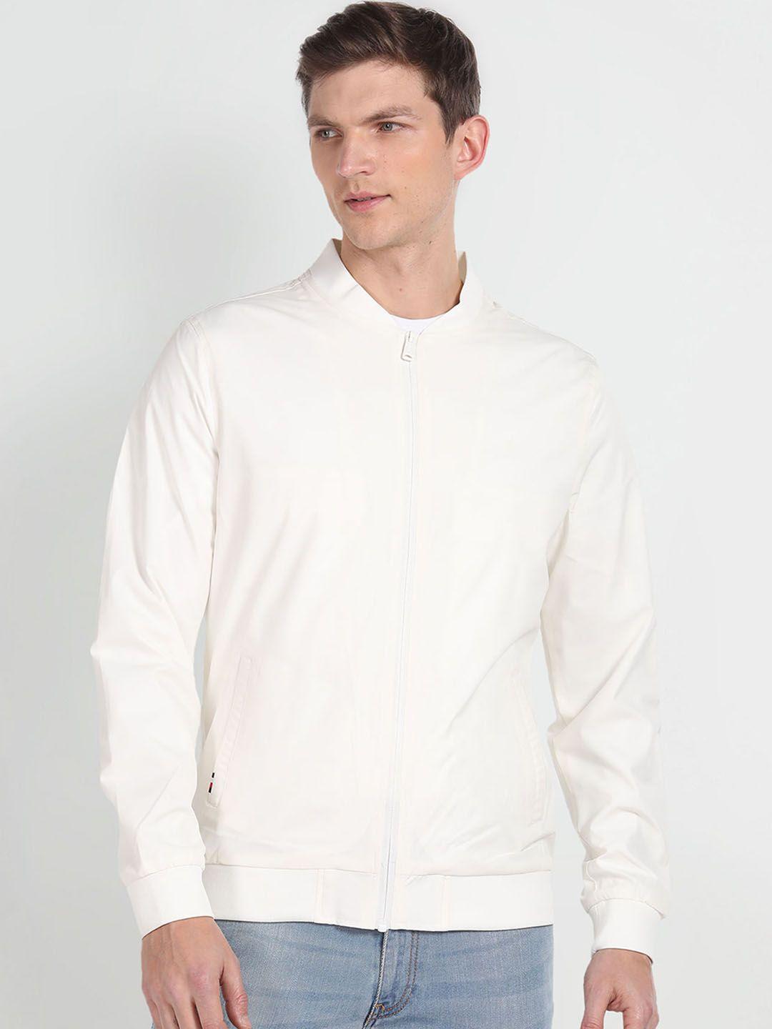 arrow sport stand collar bomber jacket