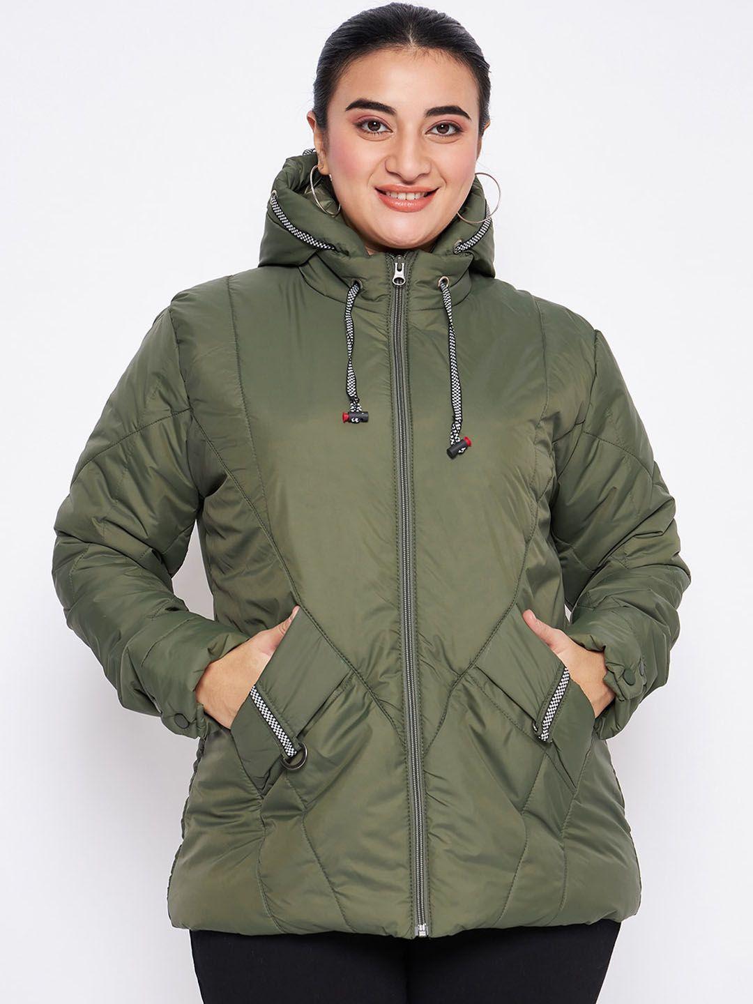 adobe plus size lightweight hooded longline padded jacket