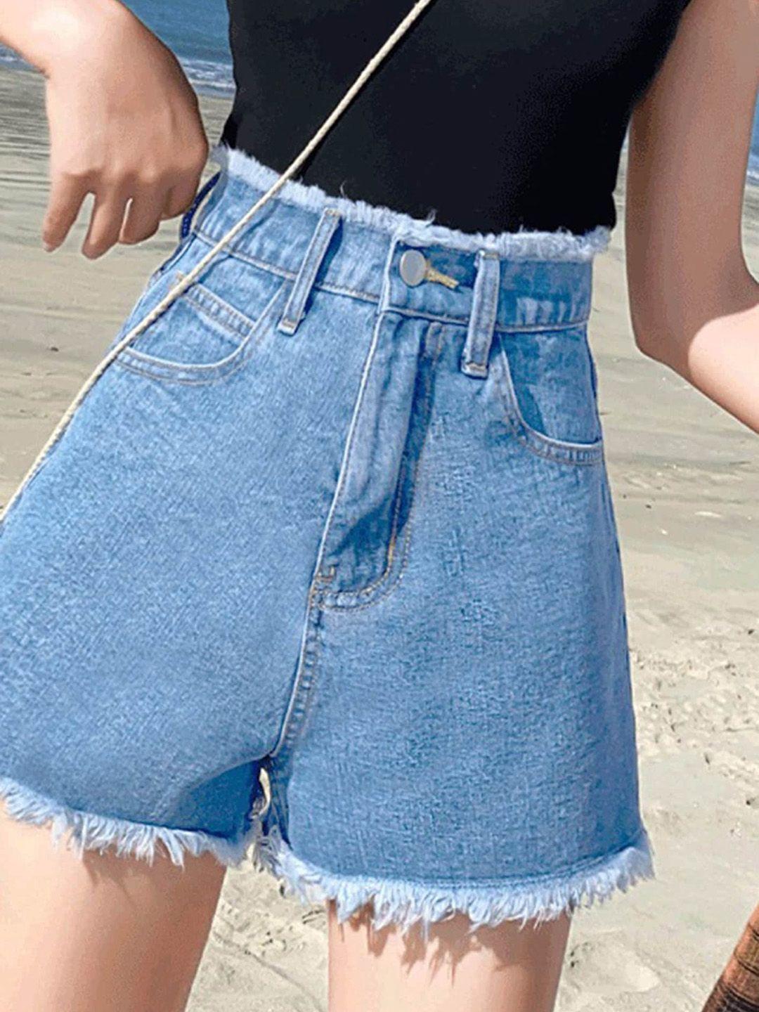 lulu & sky women slim fit denim shorts