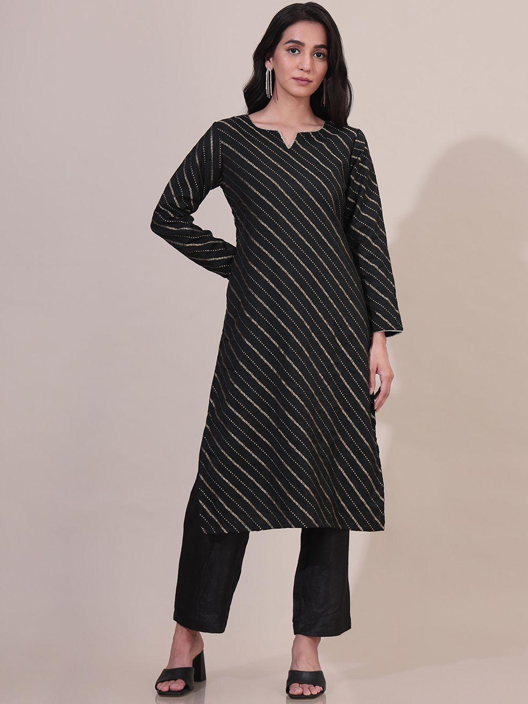 saaki striped kurta & trouser