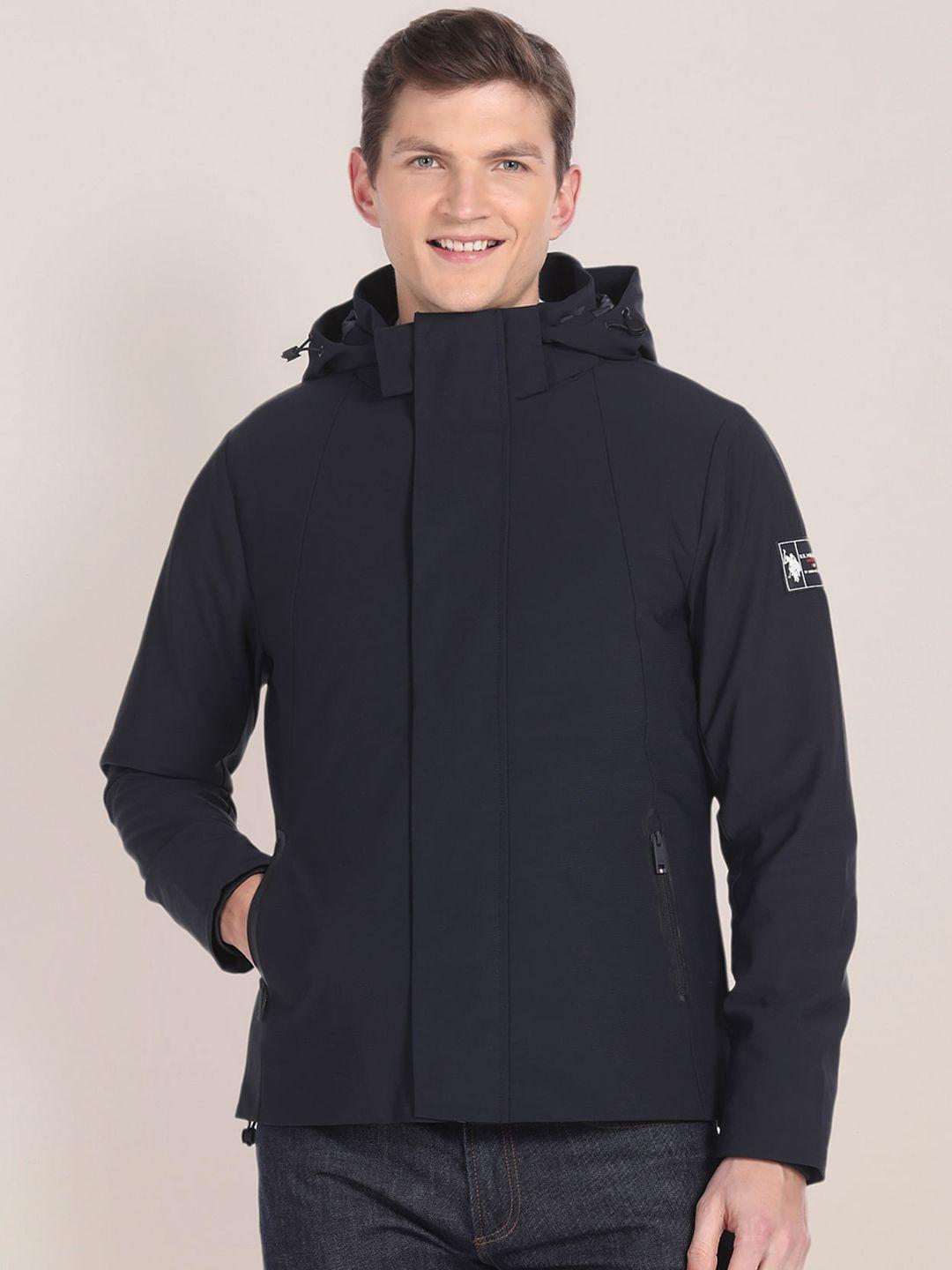 u.s. polo assn. detachable hooded puffer jacket