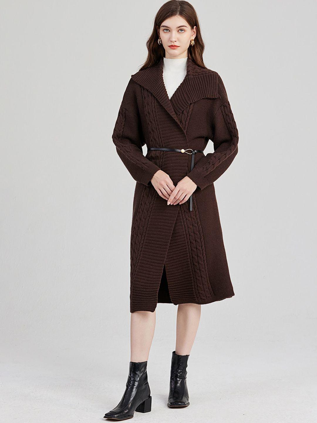 jc collection spread collar front-open trench coat