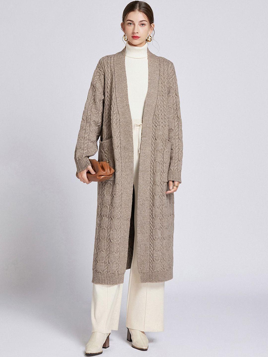 jc collection self-design v-neck longline overcoat