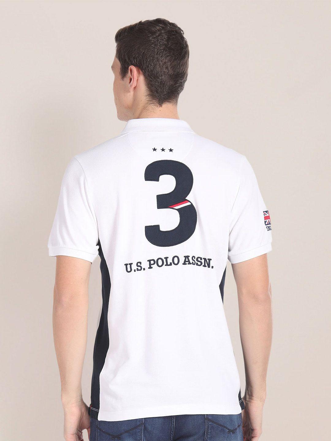 u.s. polo assn. solid polo collar slim fit t-shirt