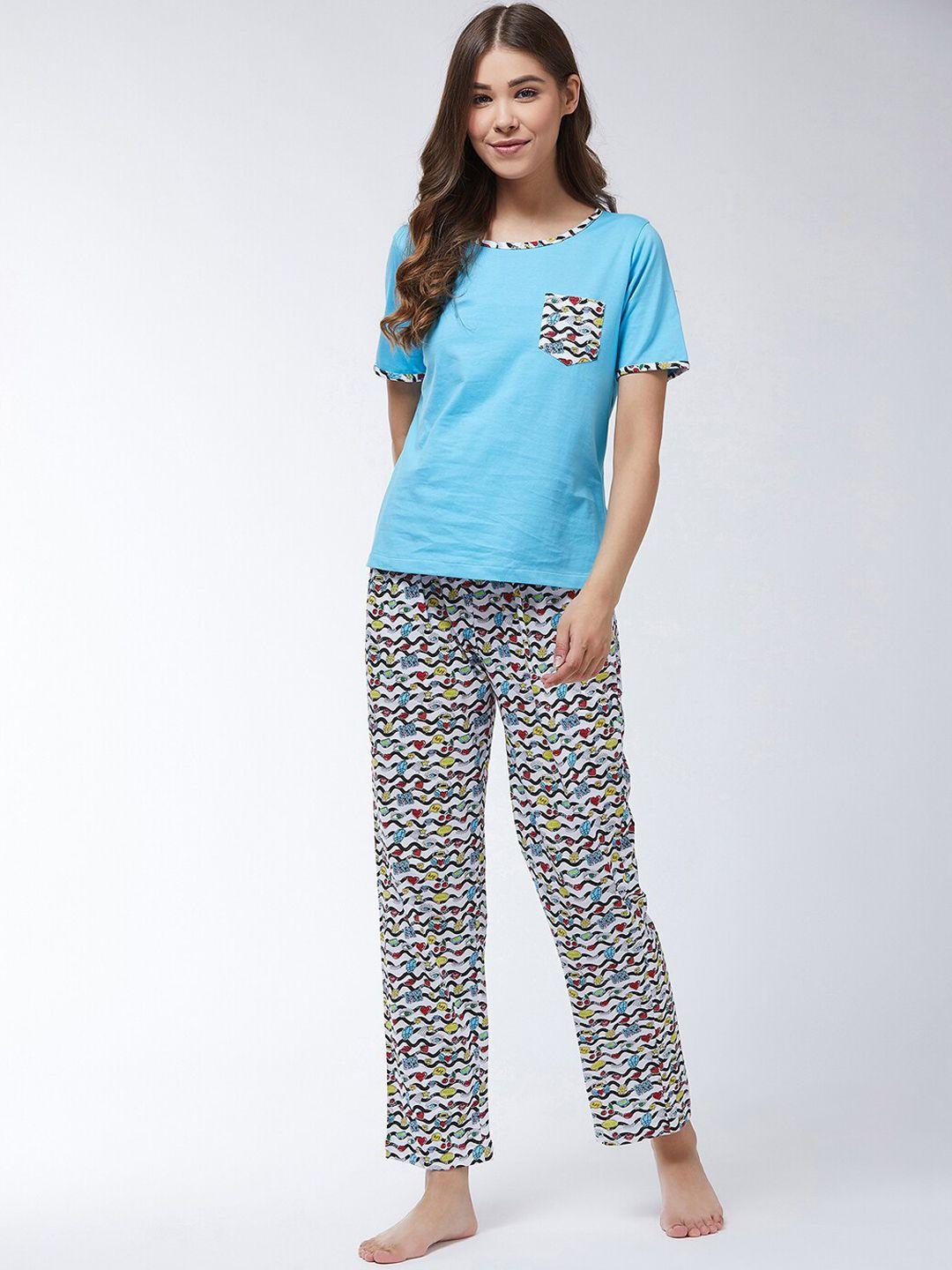 miss chase pure cotton t-shirt with lounge pant