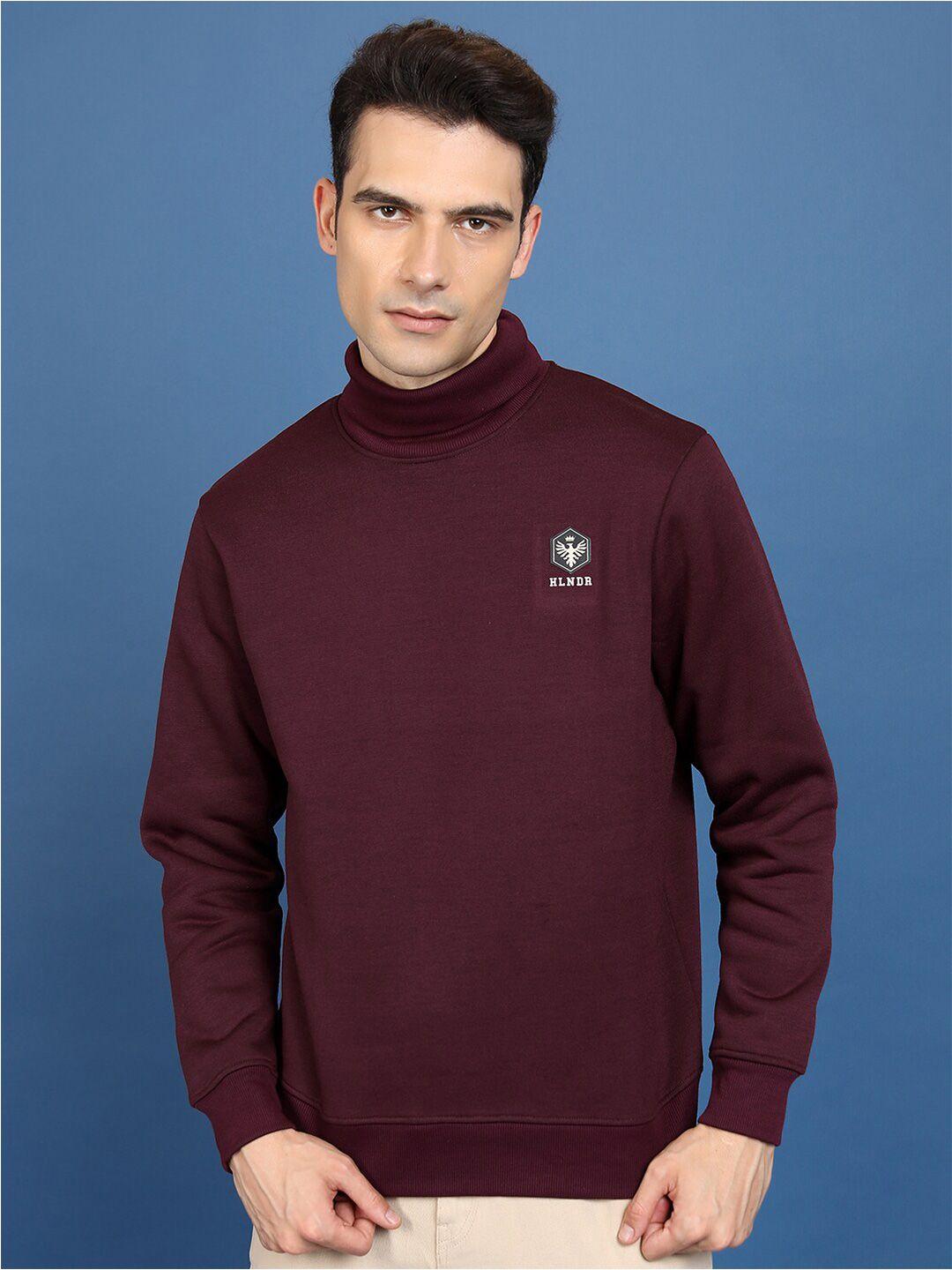 highlander burgundy turtle neck sweatshirt