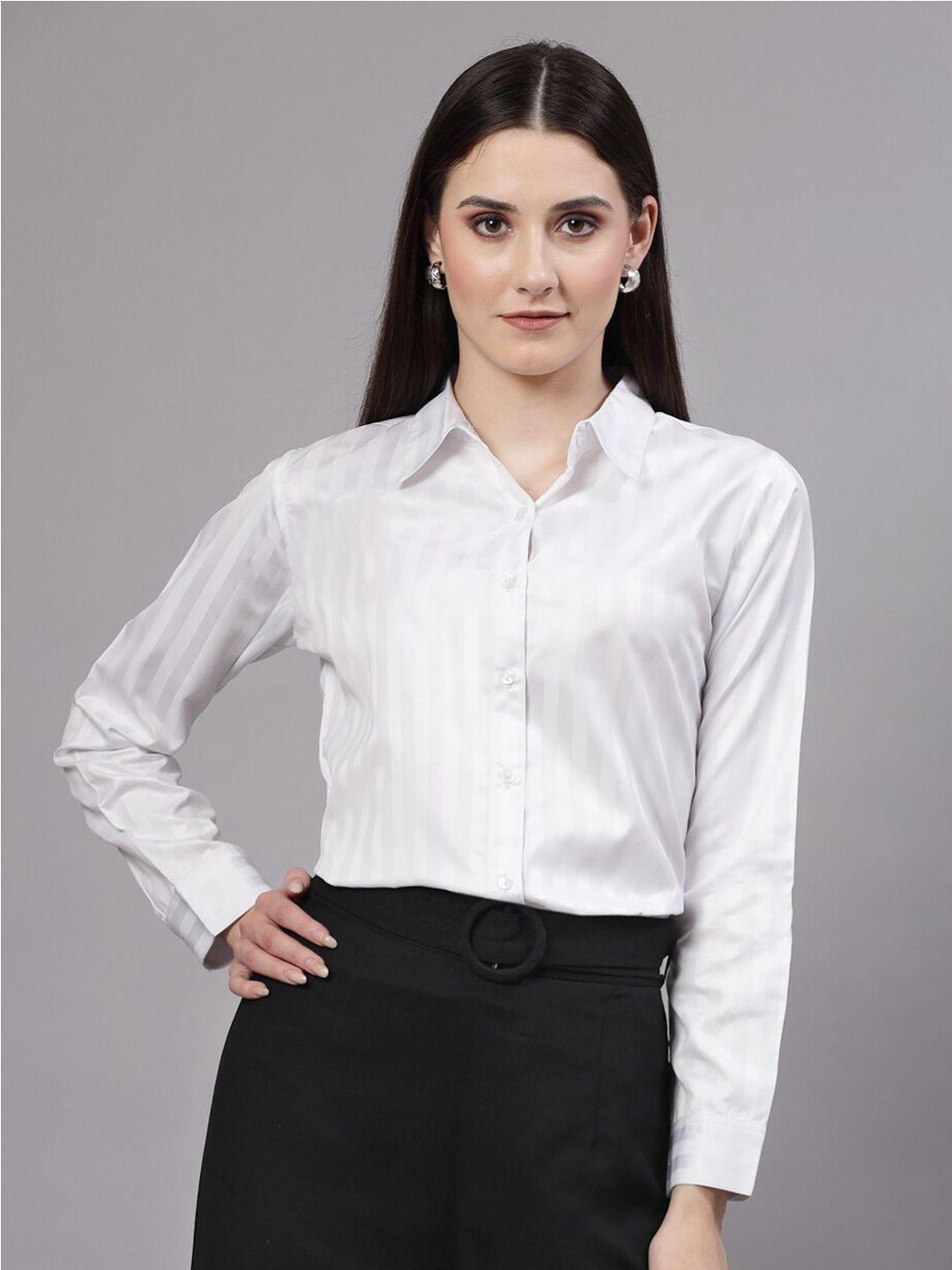 style quotient smart vertical striped formal shirt