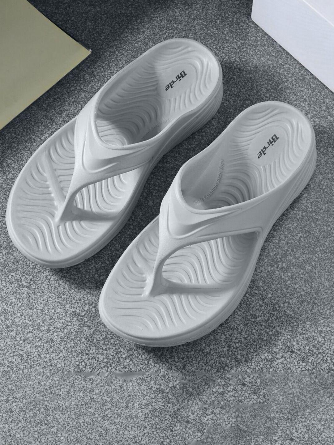 birde men textured super soft rubber thong flip-flops