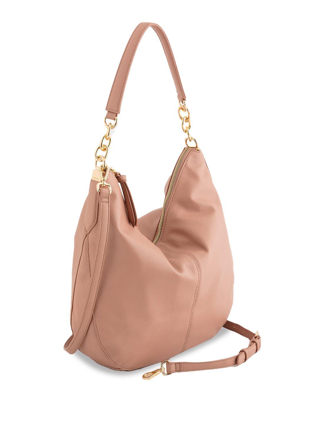 carpisa textured leather hobo bag