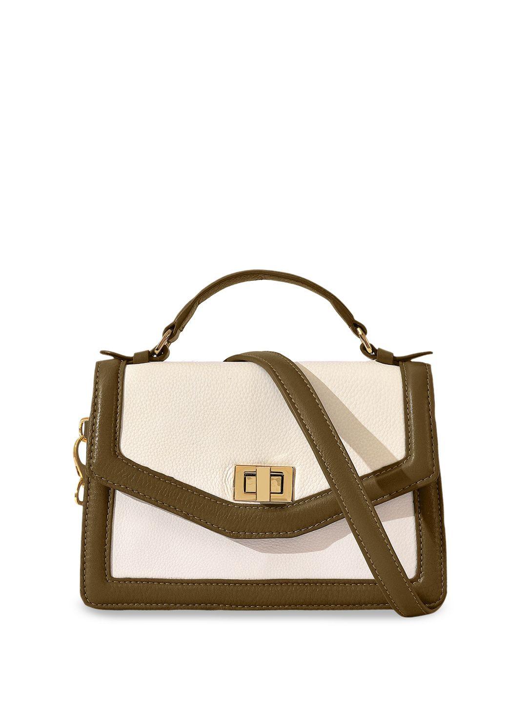 eske textured structured leather satchel