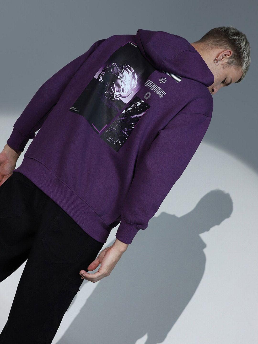 hubberholme graphic printed hooded long sleeves sweatshirt