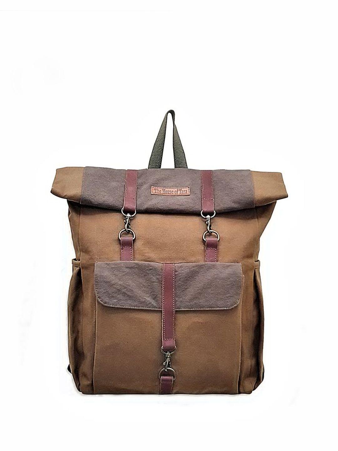 the house of tara unisex brown backpack