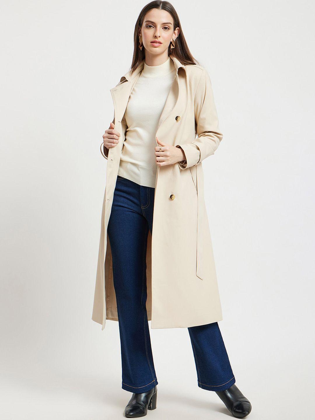 fablestreet single-breasted longline overcoat