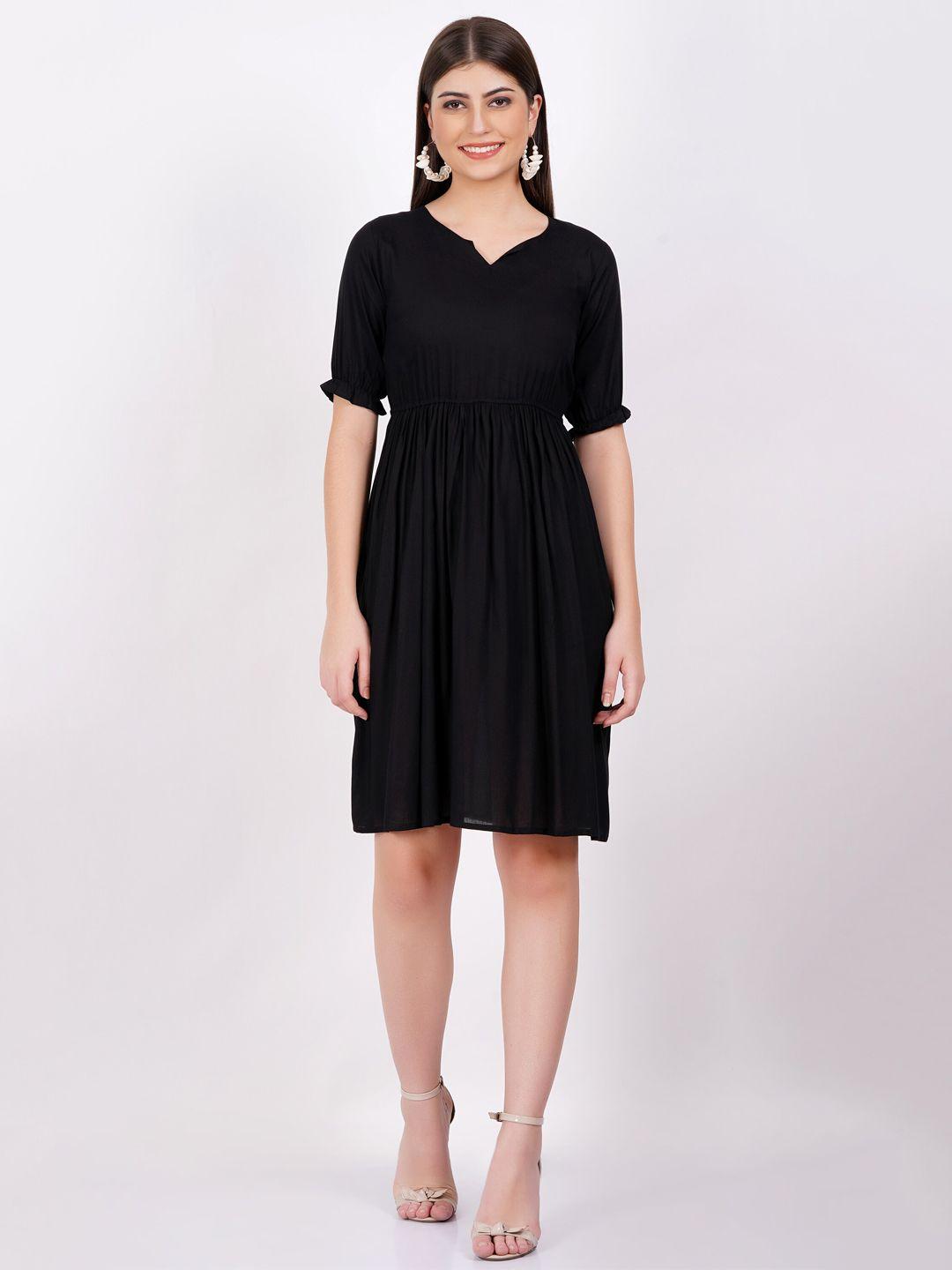 dressar v-neck a-line dress