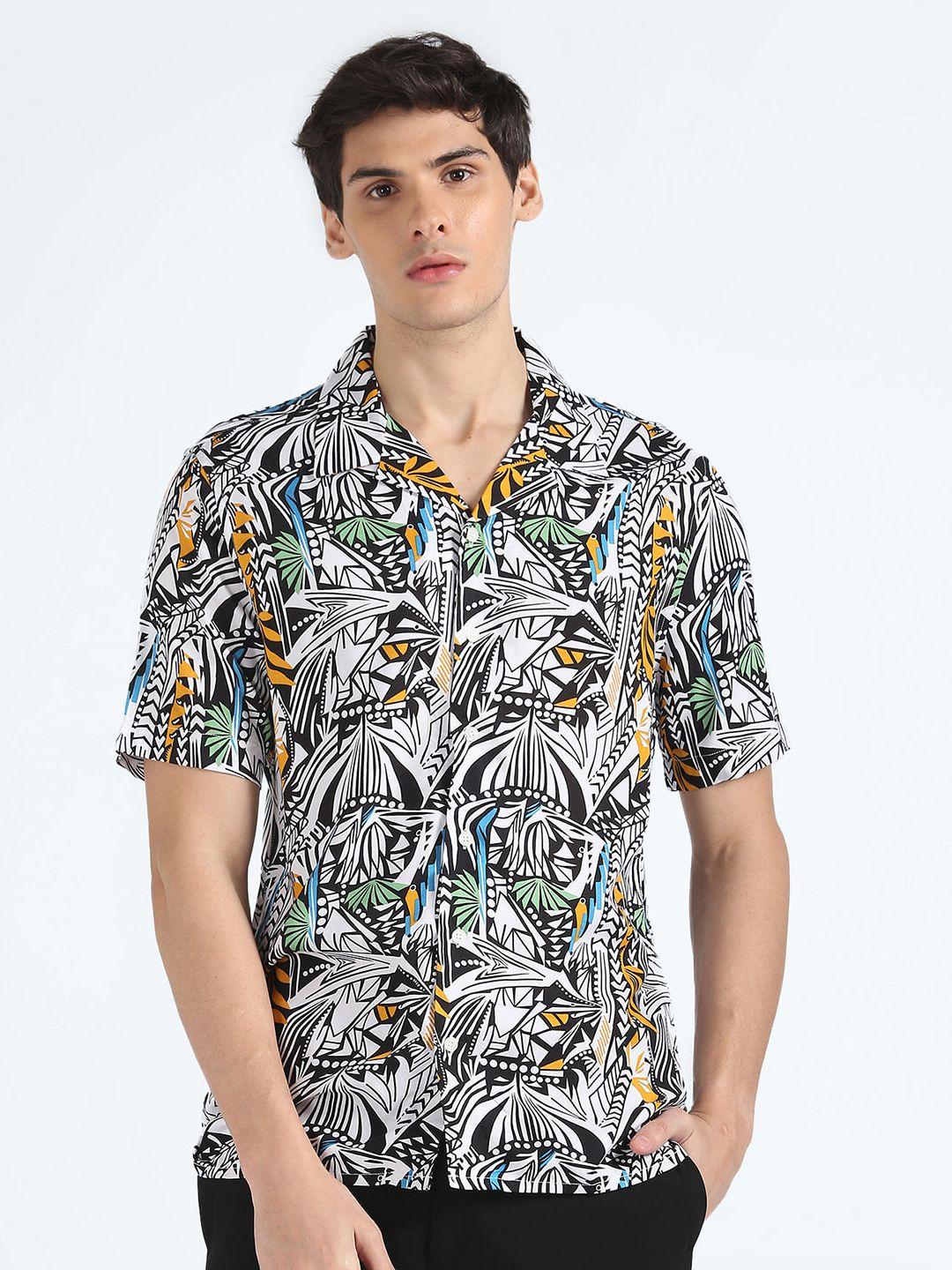 flying machine abstract printed casual shirt