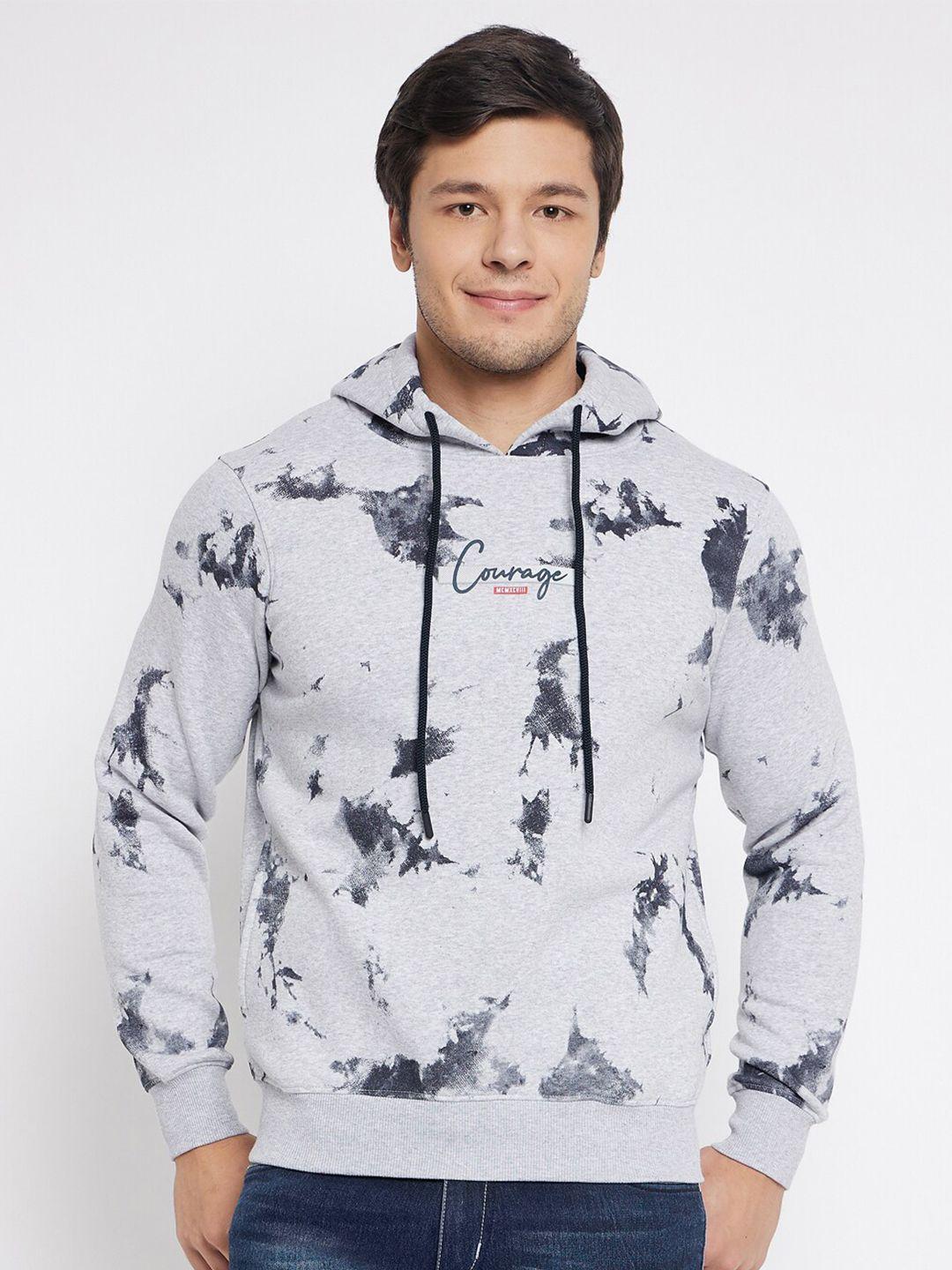 98 degree north abstract printed hooded fleece sweatshirt