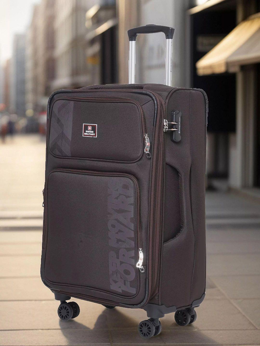 swiss military soft-sided medium trolley suitcase