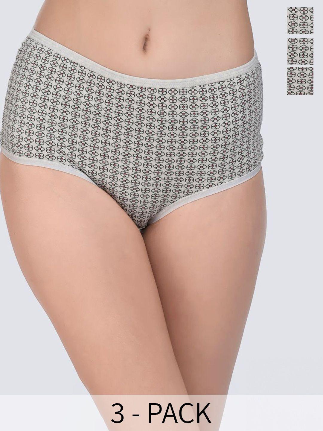 innocence pack of 3 geometric printed hipster briefs bbaplin100105_s