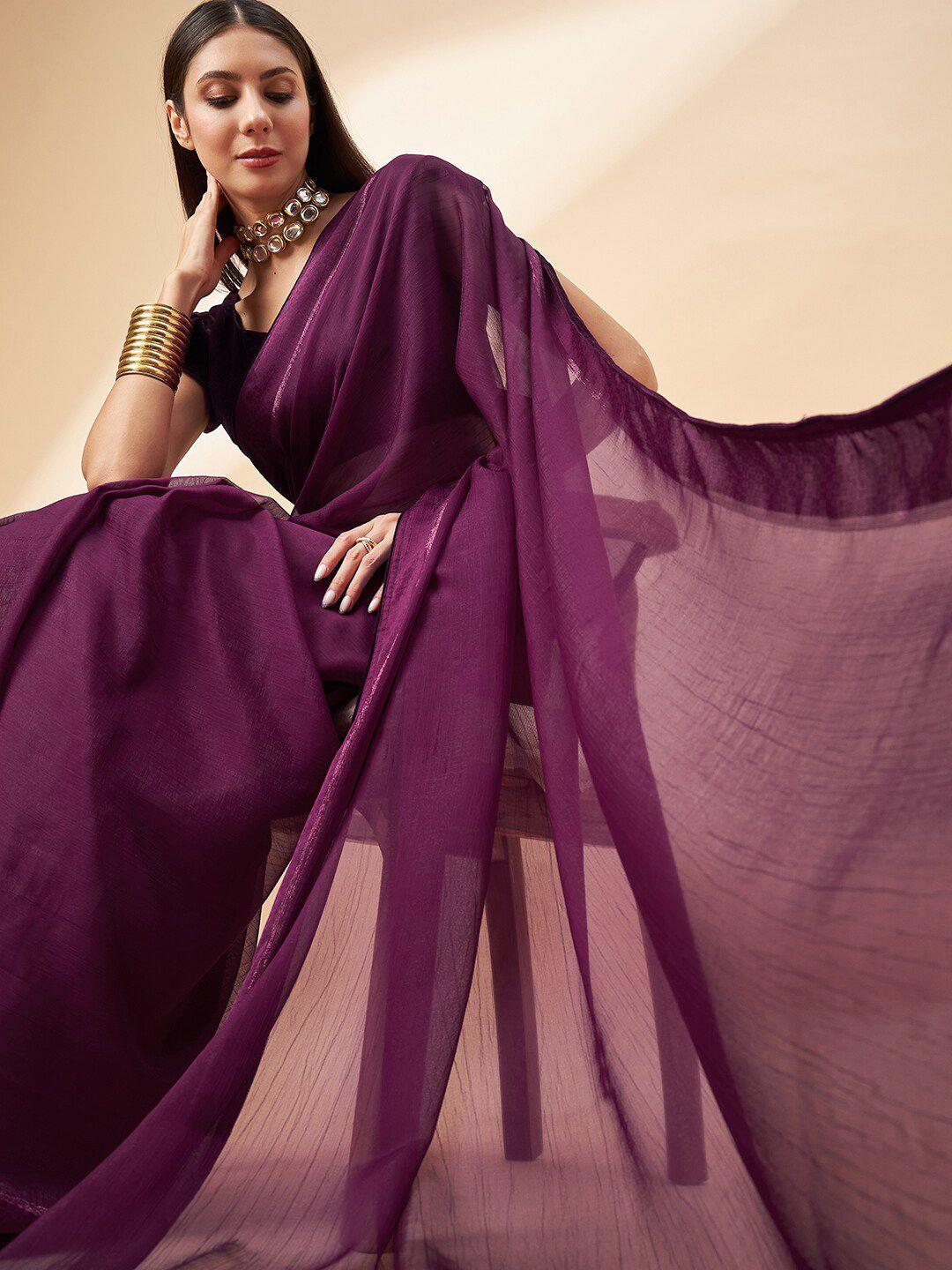 all about you pure chiffon saree