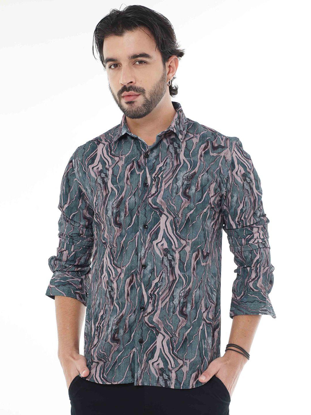 soratia abstract printed casual shirt