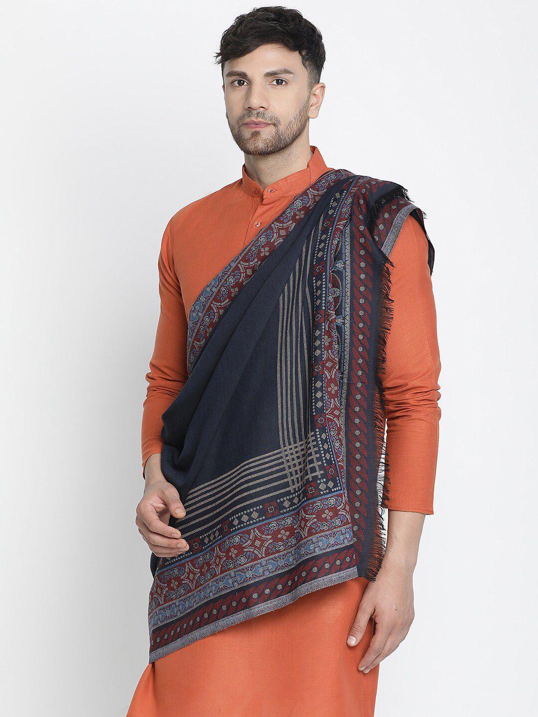 shingora ethnic motifs woven design woollen shawl