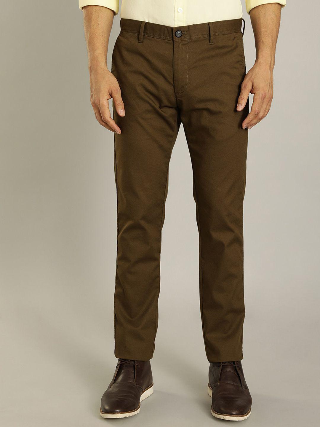 indian terrain men brooklyn slim fit trousers