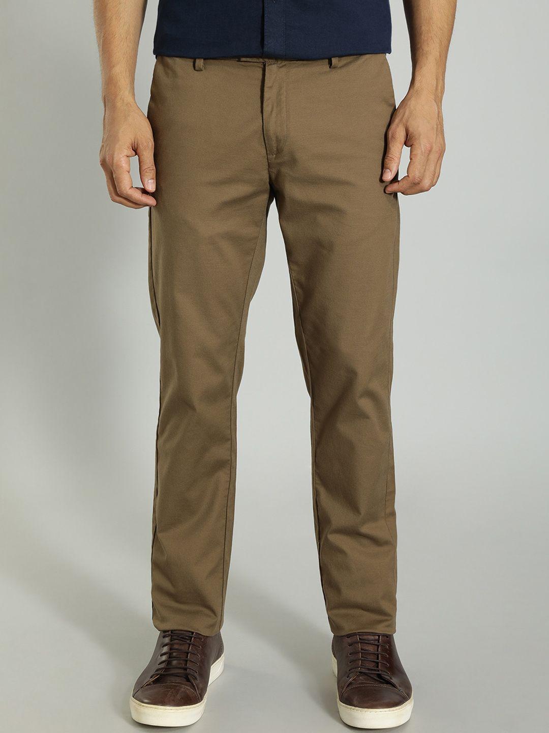 indian terrain men brooklyn slim fit trousers