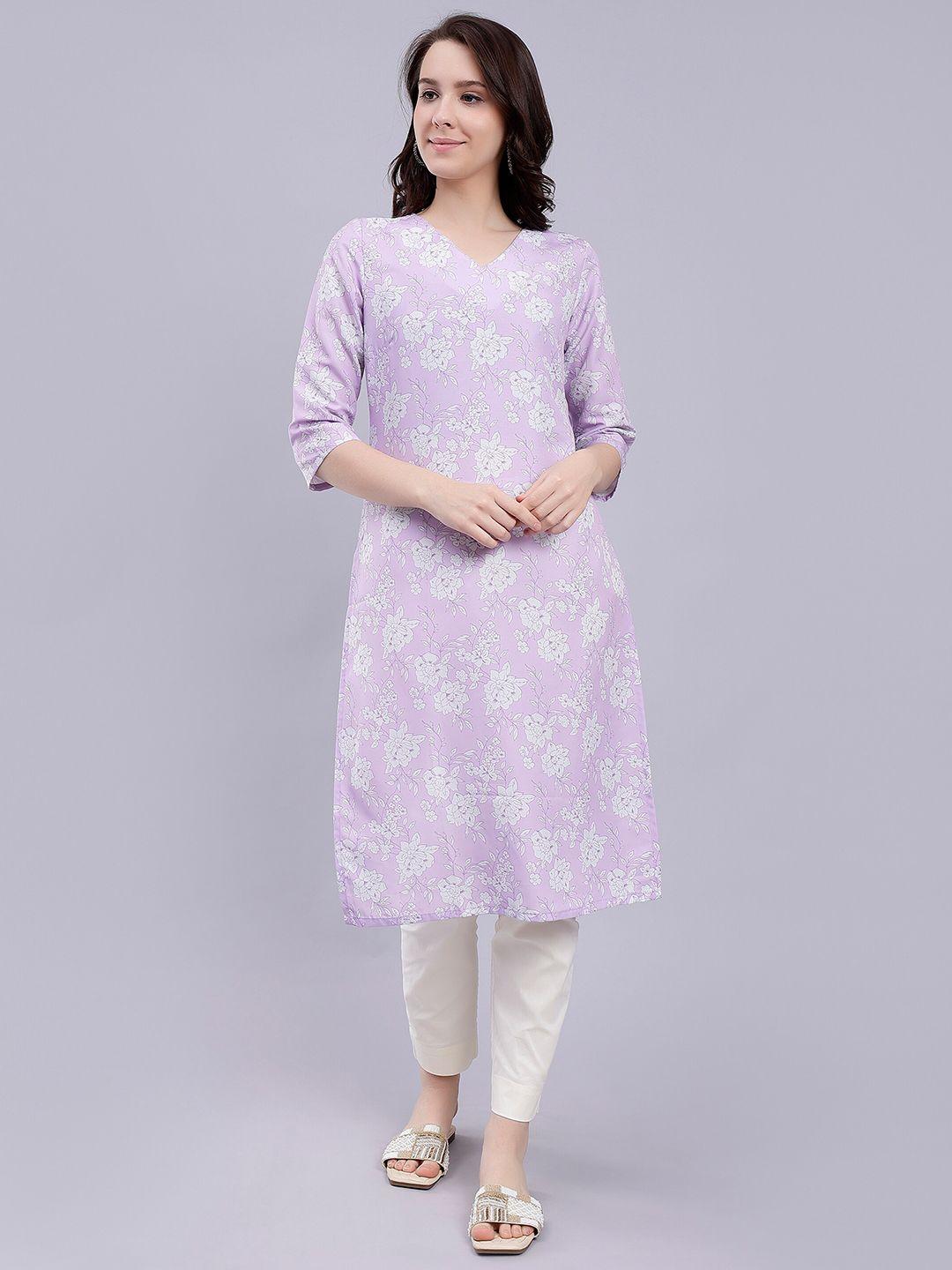 soan floral printed straight kurta